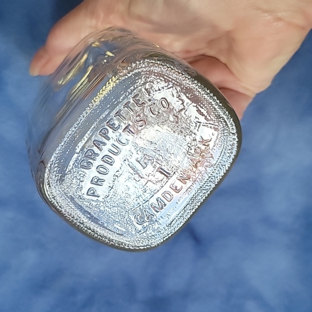Vintage Glass Clown-Shaped Bottle - Grapette Family Beverage Syrup - Picture 5 of 5